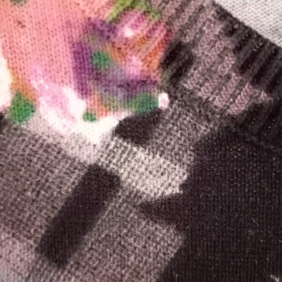 'TALBOTS' Petite Cardigan Size 0-2 P Plaid & Floral NWOT - Picture 7 of 14